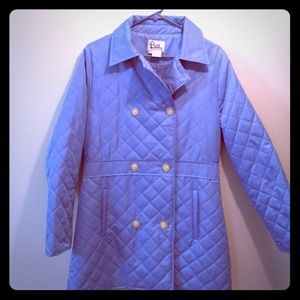 Lilly Pulitzer Quilted Periwinkle Coat - Size M